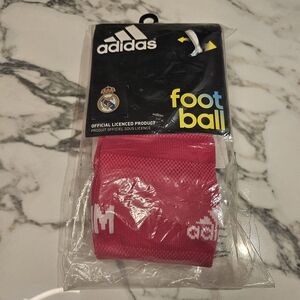 Adidas Pink and White Wristband